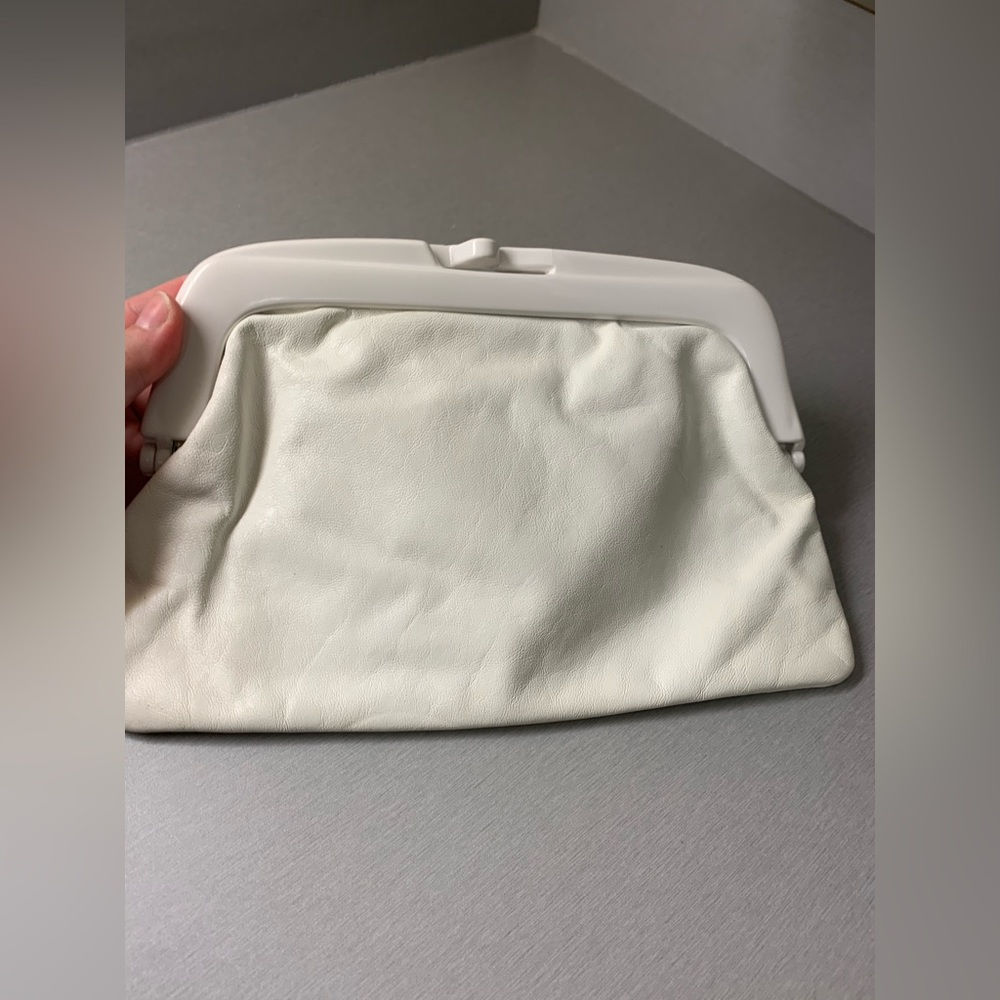 Vintage white clutch